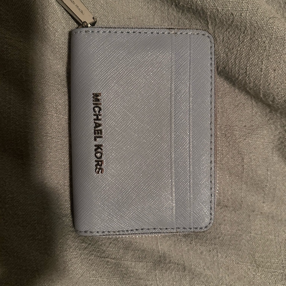 Light Blue Michael Kors Small Jet Set Wallet